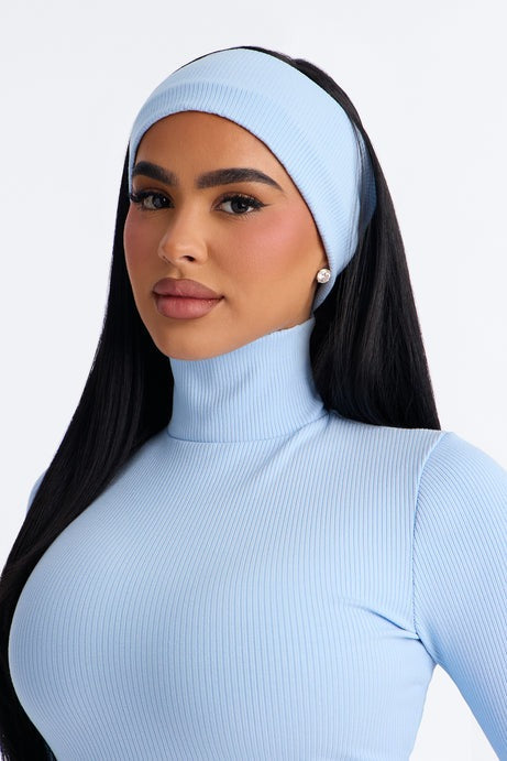 Katya Snatched 2 Piece Romper Set - Light Blue