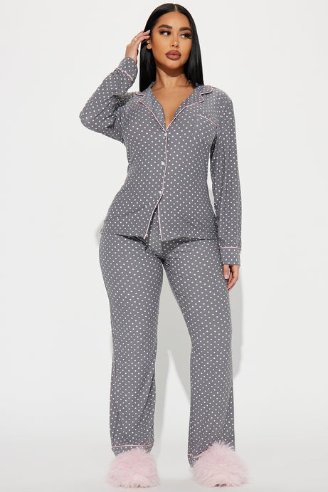 Sleep Tight PJ Pant Set - Grey/combo