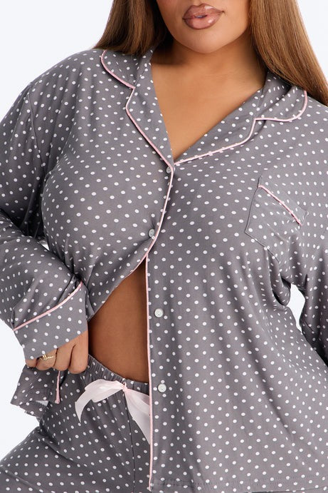 Sleep Tight PJ Pant Set - Grey/combo