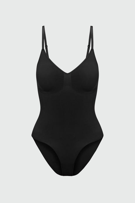 Nova Sculpt Seamless Strong Compression Brief Bodysuit - Black