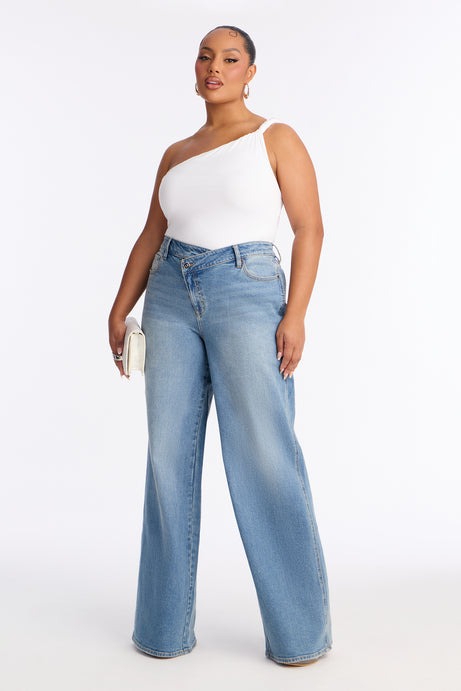 Tall Eastside Low Rise Crossover Wide Leg Jean - Vintage Wash