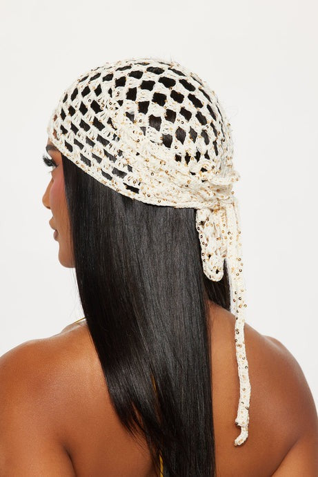 Mermaid Living Head Wrap - Ivory/combo
