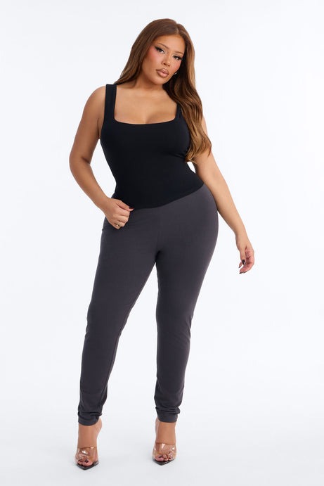 Zinnia Double Lined Tank Top - Black