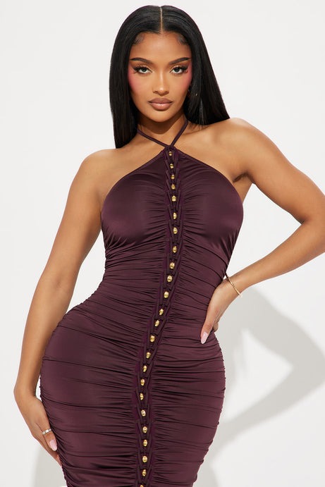 Regina Halter Maxi Dress - Purple