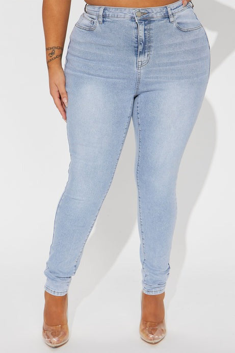 San Diego Sculpting High Rise Stretch Skinny Jeans - Light Wash