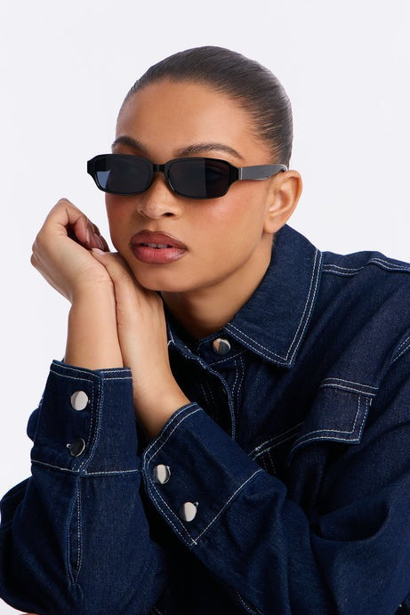 Speed Off Square Sunglasses - Black