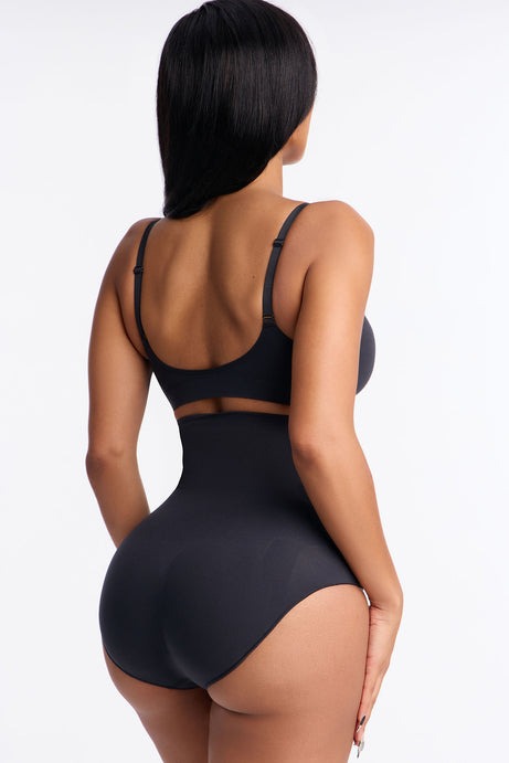 Nova Sculpt Seamless Strong Compression High Waisted Brief - Black