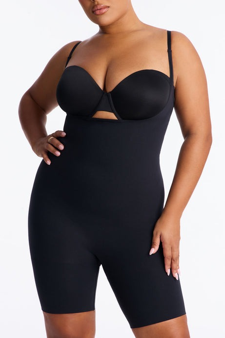 Nova Sculpt Seamless Strong Compression Butt Lifting Bodysuit - Black