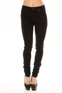10â3 Front Rise Skinnies - Black Denim