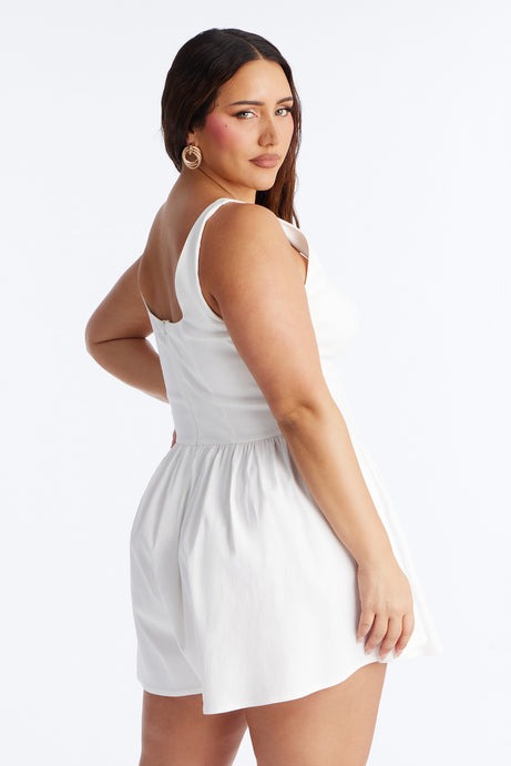 Simply Yours Flowy Romper - Ivory