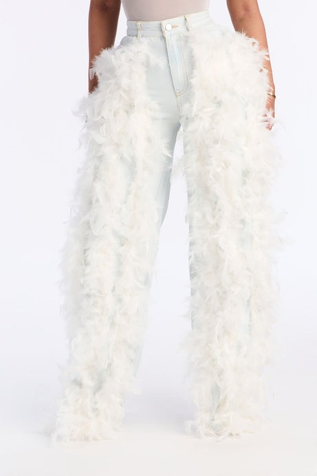 Flock Together Straight Leg Jeans - Light Wash