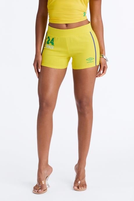 Umbro Brazil Soccer Micro Shorts - Yellow