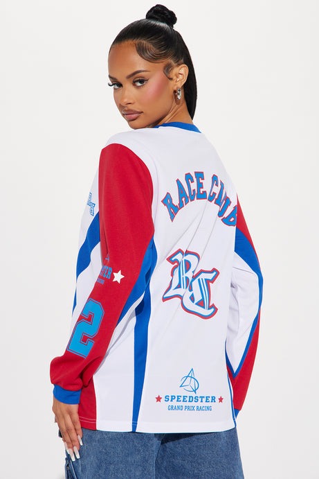 Hot Shot Race Club Jersey Tee - White/combo