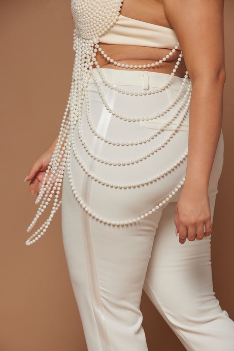 Pearls On Pearls Bralette - Ivory