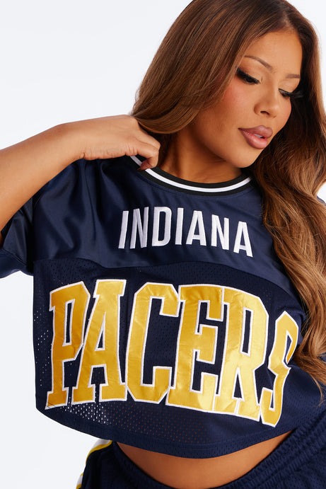 NBA Indiana Pacers Cropped Tee - Navy