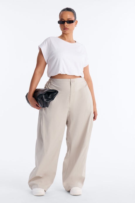 Slick Moves Only Windbreaker Barrel Pant 31â3 - Light Grey