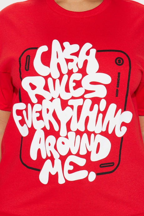Cash Runs The World Tee - Red