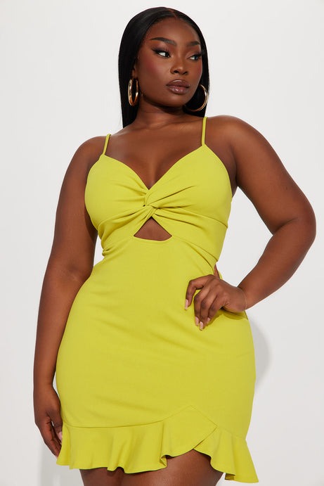 Without Your Kisses Dress - Lime