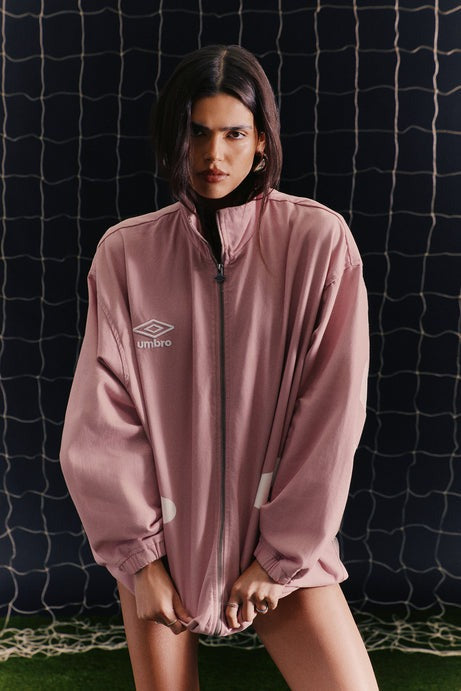 Umbro Denim High Neck Jacket - Pink