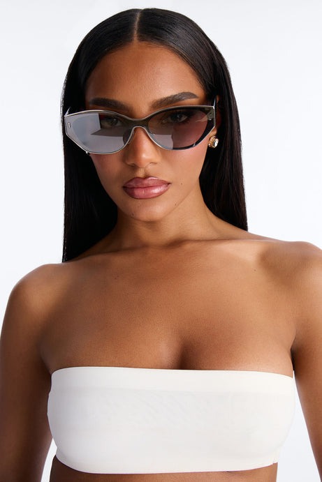 Who's Who Cat Eye Sunglasses - Silver