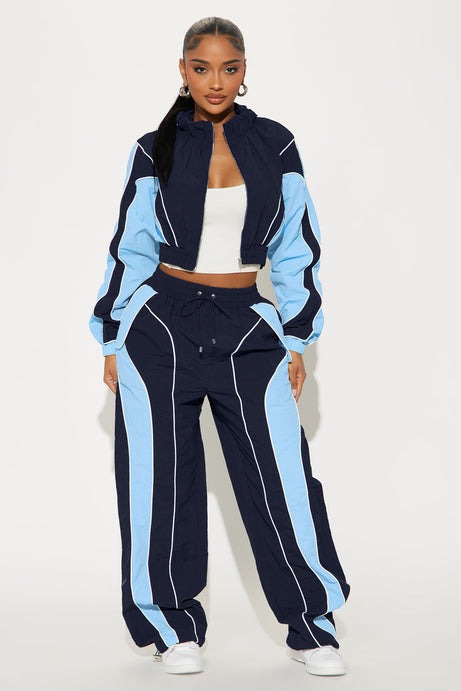 New Era Colorblock Windbreaker Jacket - Blue/combo