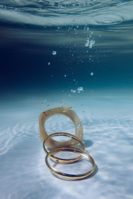 Bali Escape 5 Piece Bangle Set - Nude/combo