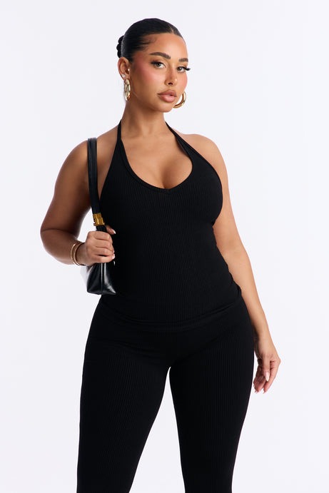 Gaia Snatched Tank Top - Black