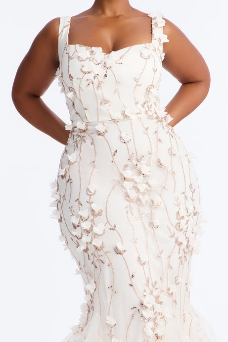 Delaney Tulle Gown - Ivory