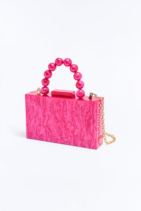 Candy Store Satchel Handbag - Fuchsia