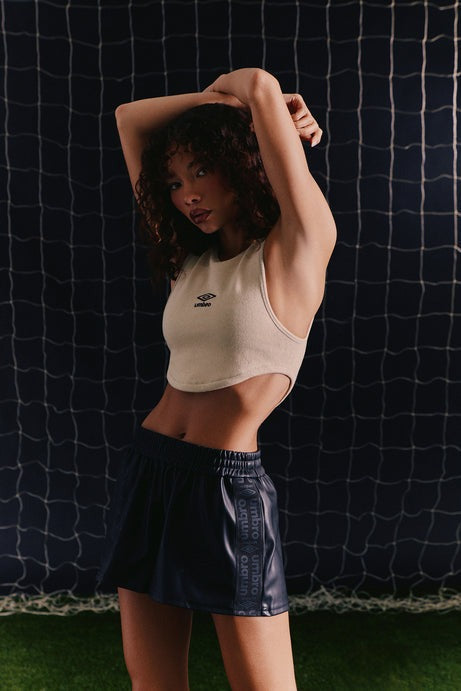 Umbro Ribbed Crop Tank - Cream
