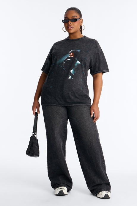 Michael Jackson Washed Tee - Black Wash