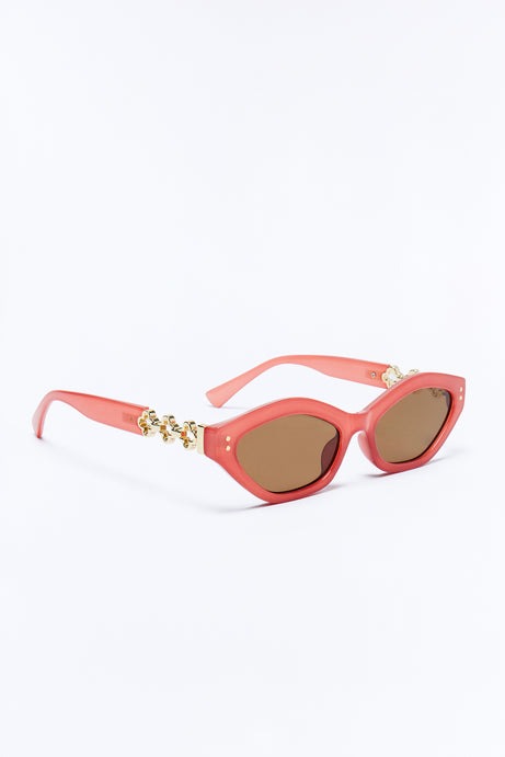 Classy Act Cat Eye Sunglasses - Mauve