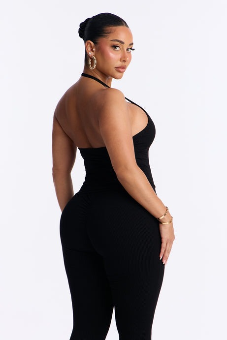 Gaia Snatched Tank Top - Black