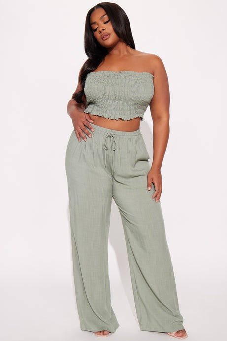 Talia Pant Set - Sage