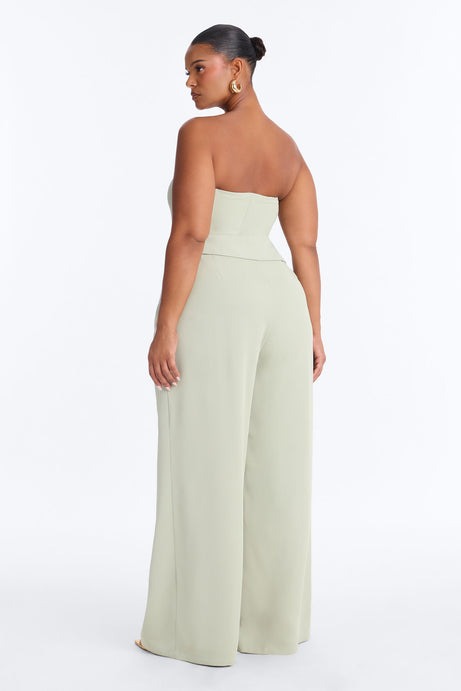 Greta Corset Pant Set - Sage