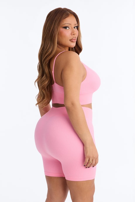 Merida Seamless Biker Short Set - Pink