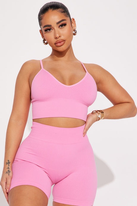 Merida Seamless Biker Short Set - Pink