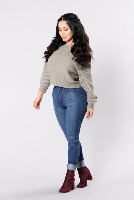 Off Balance Sweater - Taupe