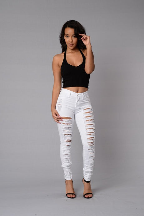 Rip Me Open Jeans - White