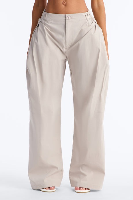 Slick Moves Only Windbreaker Barrel Pant 31â3 - Light Grey