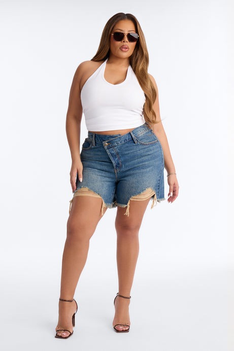 Gaia Snatched Tank Top - White