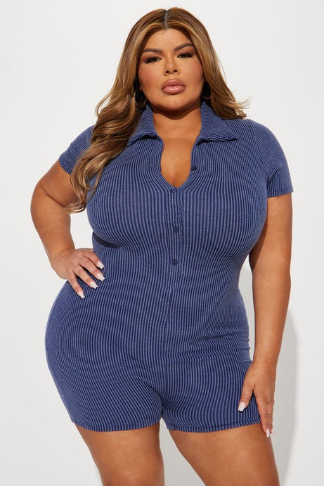 Remi Romper - Navy