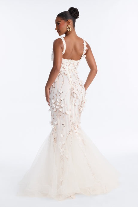 Delaney Tulle Gown - Ivory
