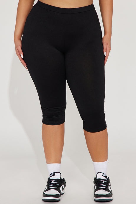 Just A Sip Capri Legging - Black