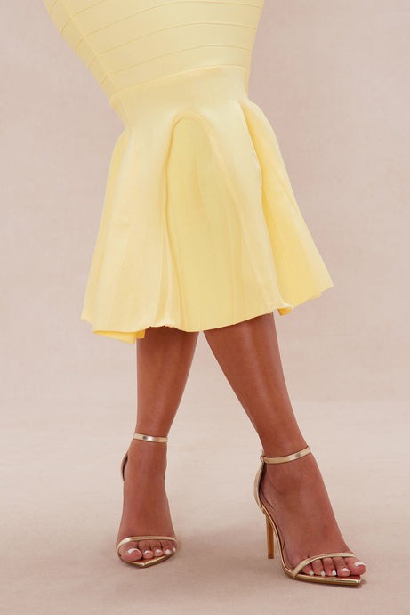 Get What I Want Bandage Maxi Dress - Yellow