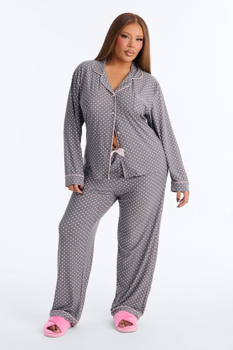 Sleep Tight PJ Pant Set - Grey/combo