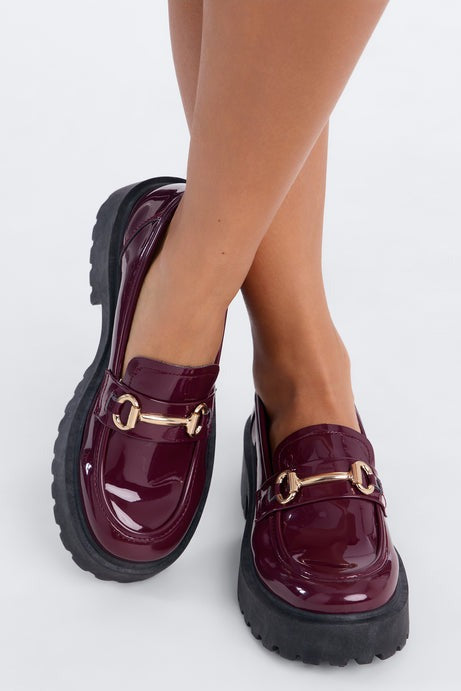 Treating You Right Loafers - Burgundy