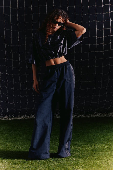 Umbro Girly Cropped Polo - Black
