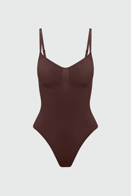 Nova Sculpt Seamless Strong Compression Thong Bodysuit - Coco