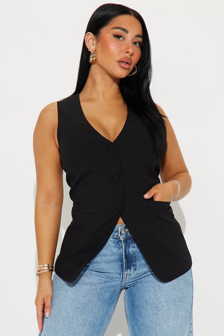 The Carmen Vest - Black